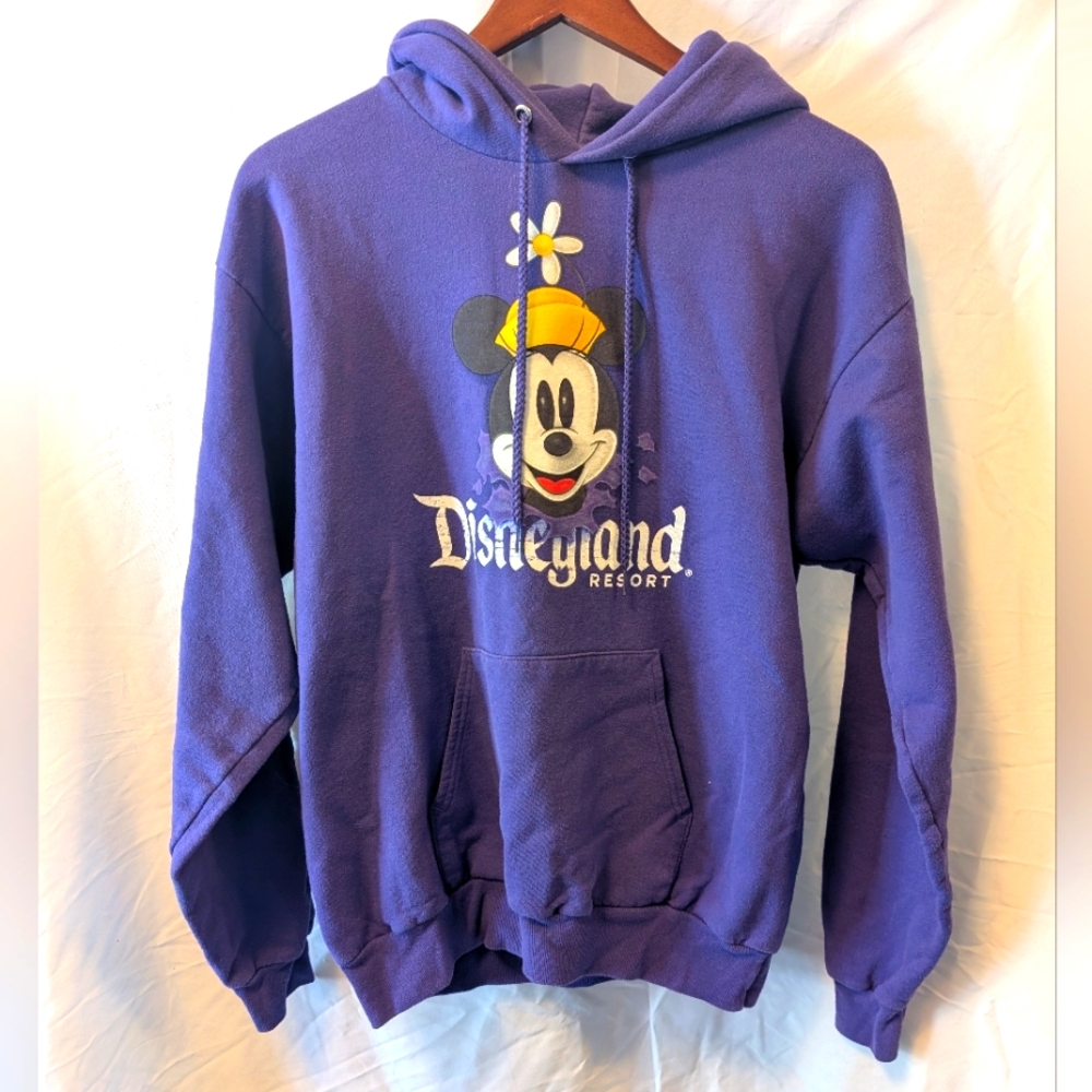 Disneyland Minnie Mouse Purple Sweatshirt Hoodie Size Medium, Walt Disney World - Picture 1 of 5